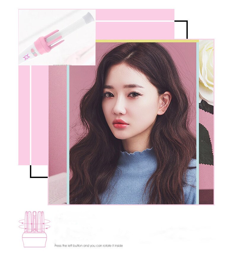 2way rotating curling iron, Automatic Ceramic Hair Curler, best tools curling iron, magic hair iron,hair curling wand