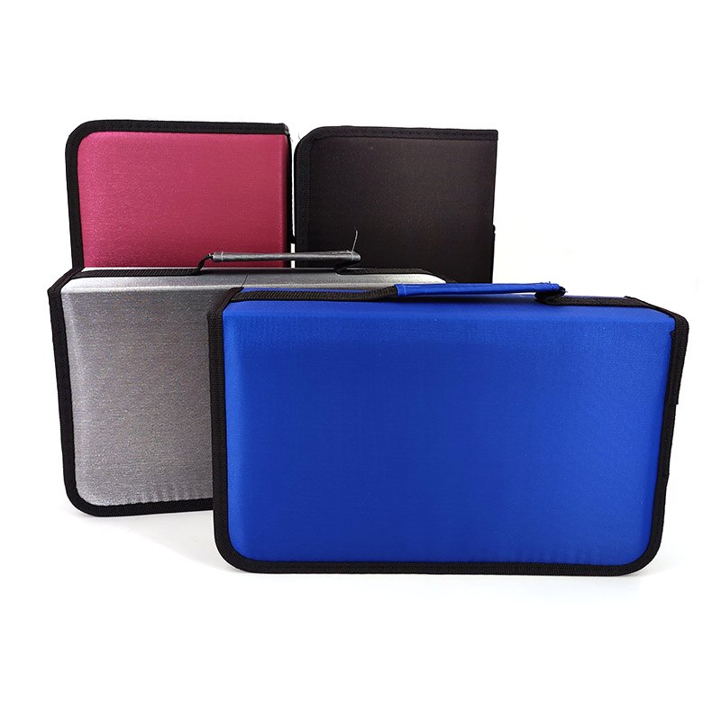Cd Tas Grote Capaciteit Van 100 Cd Dvd Vcd Wallet Organizer Case Cd Mouw Harde Doos Grote Houder met Rits Cd Case