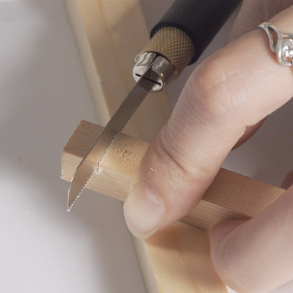 Mini DIY Houtbewerking Handzagen Staal Zag Fijne Tand Houten Handvat Triple Speed Saw model kleine zaag