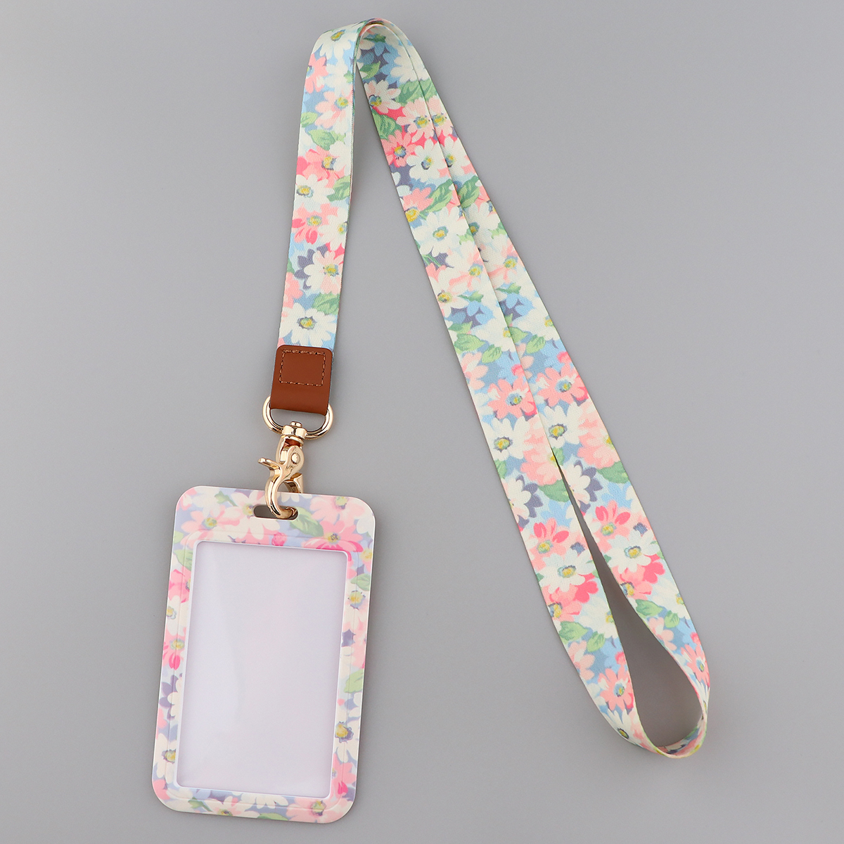 Lanières de cou à petites feuilles pour clés, carte d'identité, sangles de téléphone portable, porte-badge USB, corde suspendue pour téléphone à faire soi-même, lanière à fleurs