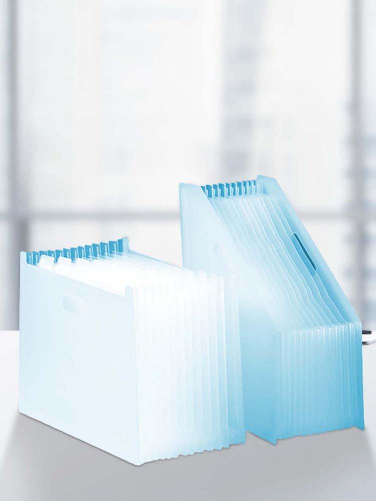 13 Pockets Portable File Folder Extension Wallet Bill Receipt Document Paper Organizer Storage Bag Office School Stationery