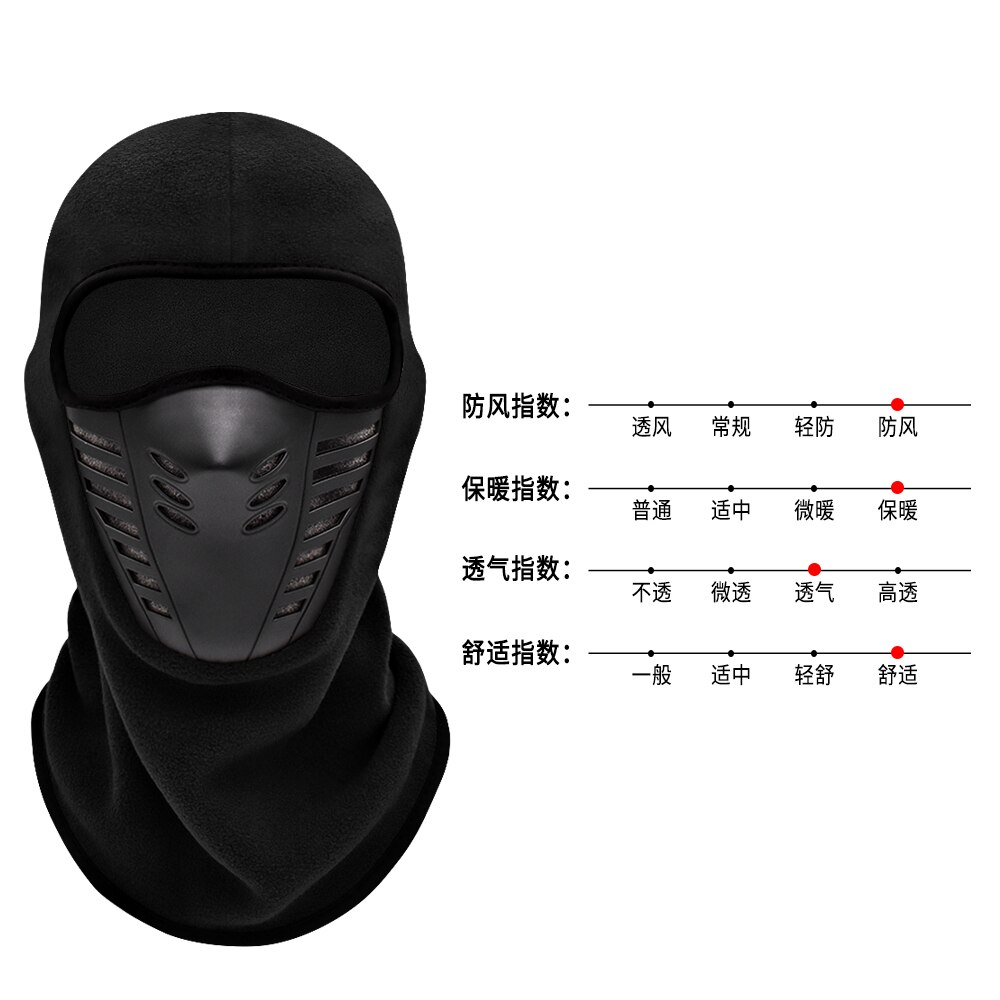 Winter Balaclava Fleece Motorcycle Full Face Mask Windproof Skiing face shield Motorcross Hat Neck Warmer Helmet Mask