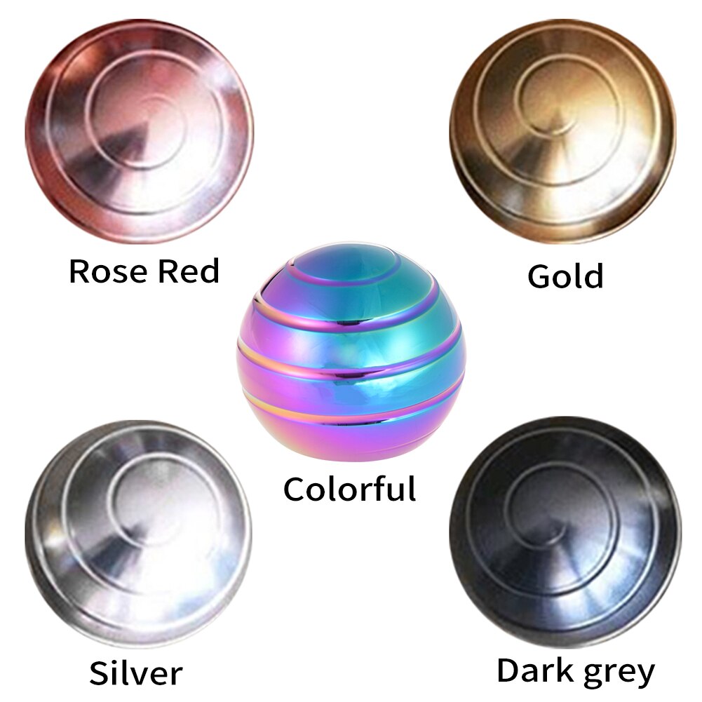 Desktop Decompressie Speelgoed Roterende Sferische Gyroscoop Bureau Fidget Speelgoed Optische Illusie Vloeiende Vinger Speelgoed Volwassen