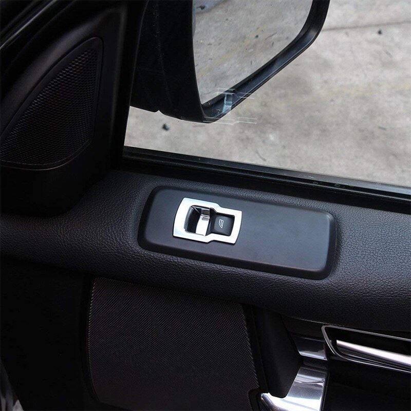 Chrome Car Door Window Switch Lift Button Cover Tr... – Grandado