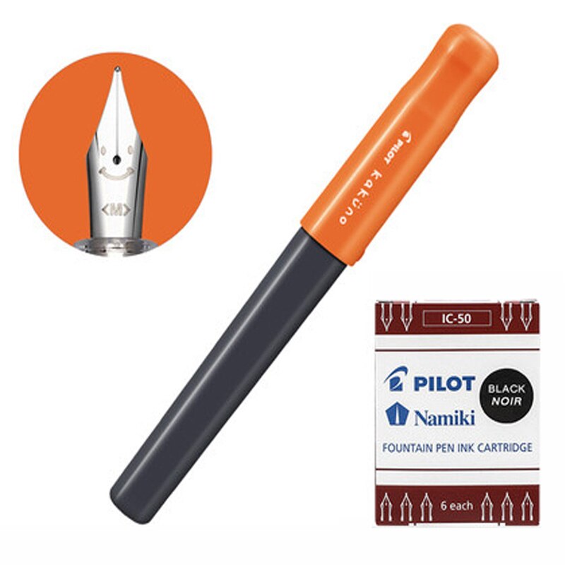 Pilote sourire stylo KaKuno calligraphie calligraphie étudiant stylo FKA-1SR petit mignon croquis petit frais peinture étudiant dédié: Orange / M