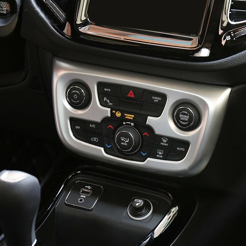 Car Air Conditioning Control Panel Decoration Car Modification Accessories for Jeep Compass