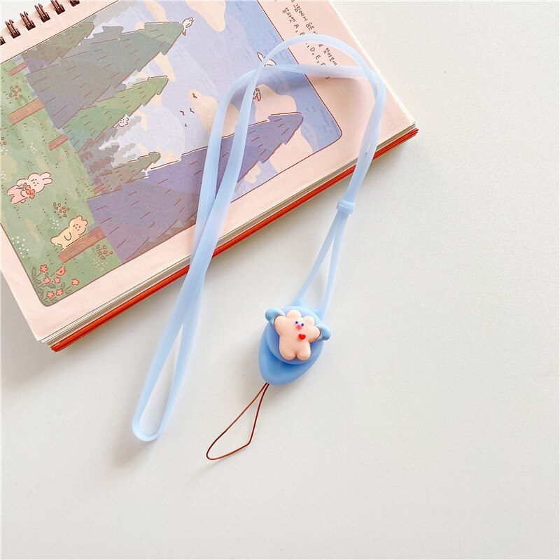 Cute Keychain Straps Rope Mobile Phone Neck Strap Lanyard for ID Card key chain USB badge holder DIY Lariat Lanyard Hang String: FR521-13