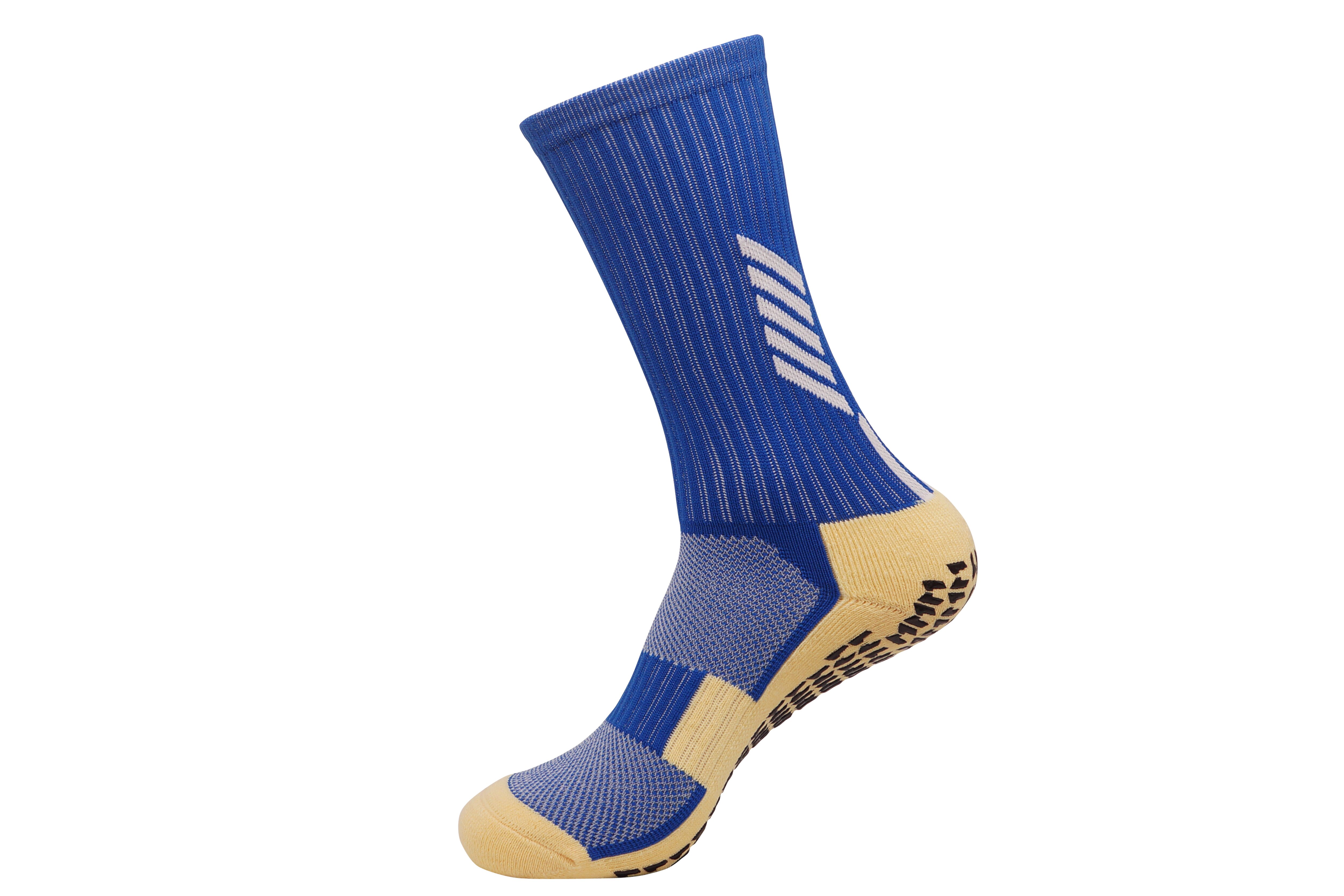 Neue Fußball Socken Anti Slip Fußball Socken Männer Sport Socken Gute Baumwolle Calcetines Die Gleichen Art Wie Die Trusox 9 farben: Blau / M