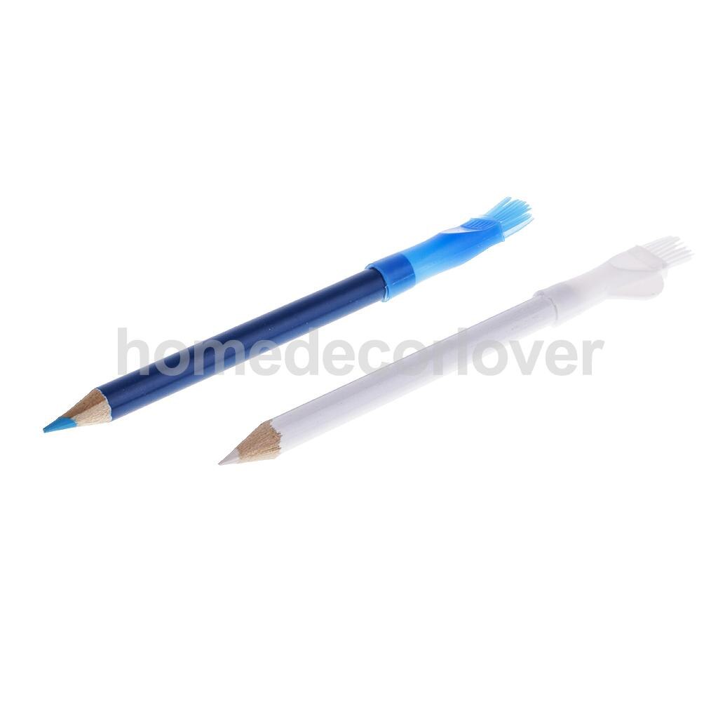 Lápiz de tiza para Sastre, 2 uds., para costura, marcadores y plumas artesanales, Tela de cuero de sastre