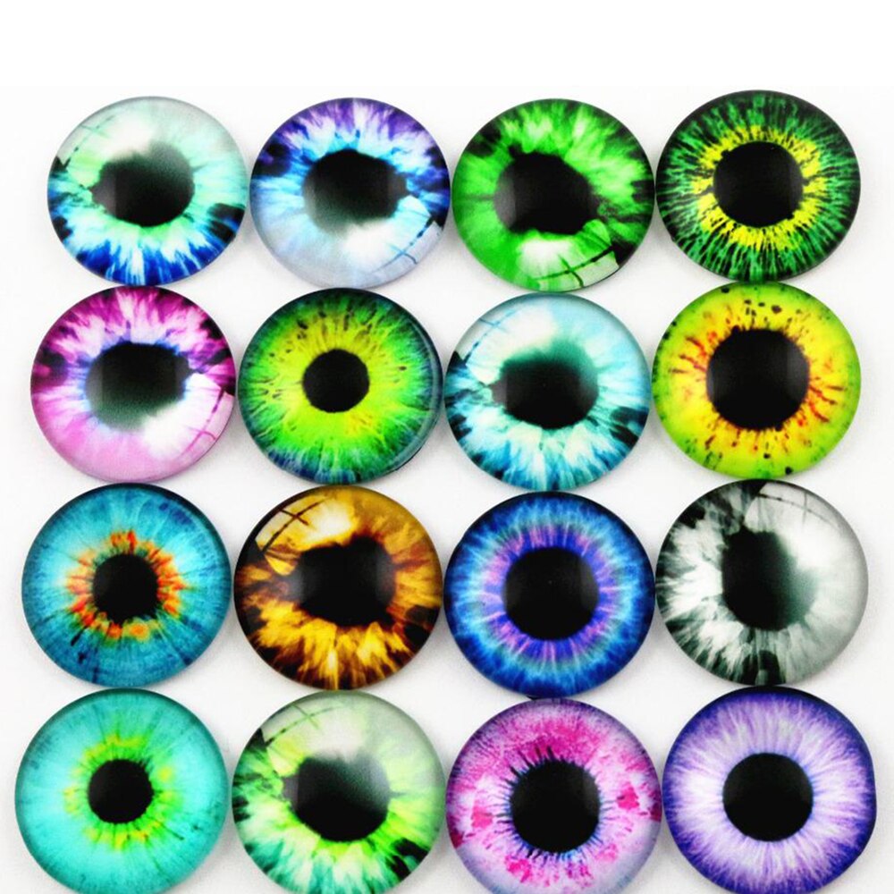 Vendita calda 10pcs 20 millimetri Misto Nebula, gufo, anime girl, occhi di Vetro Fatti A Mano Cabochons Modello A Cupola Accessori Dei Monili Forniture: D7-03