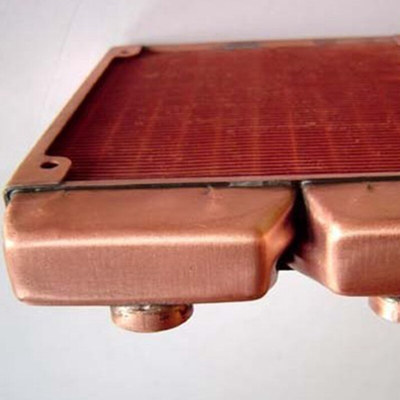 G1/4 inch 120mm volledige rode koperen radiator waterkoeling radiator geschikte computer waterkoeling koellichaam geschikt voor 120mm ventilatoren 21mm