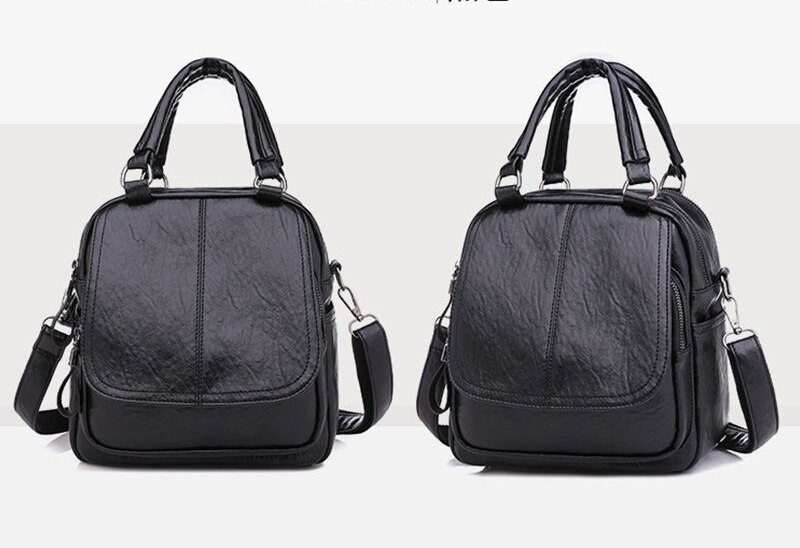 Torebki moda torebki damskie proste torebki Crossbody zamek błyskawiczny torebki damskie Pu skórzane torby kurierskie torba na ramię: czarny