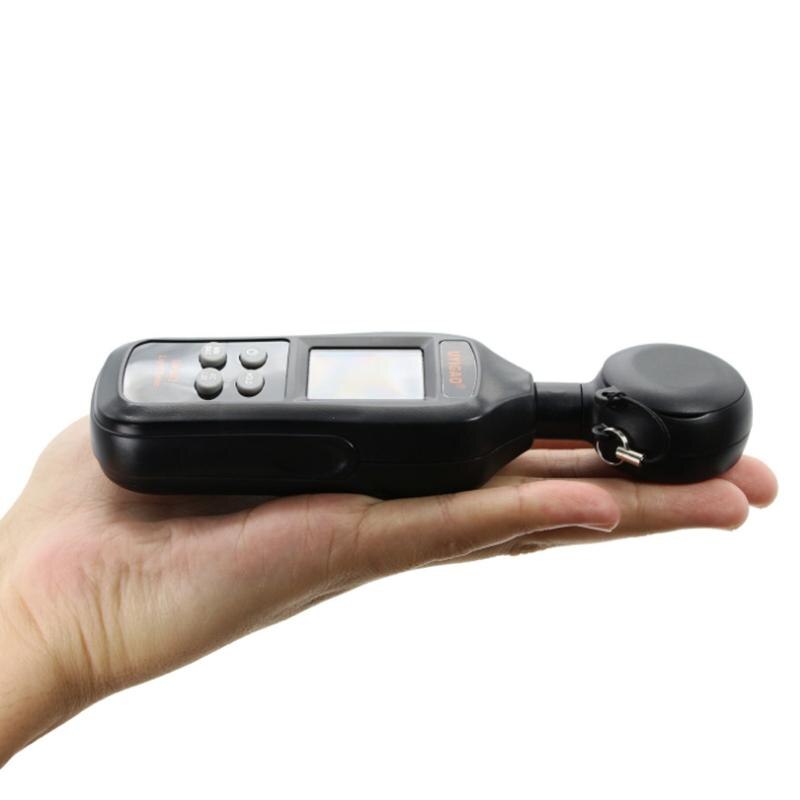 200,000lux Luxmeter Light Meter Digital Luminometer Photometer Tester LCD Display With Backlight Enviromental Testing