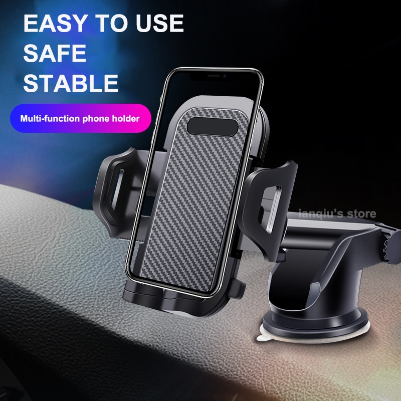 Support de téléphone à ventouse pour voiture, accessoire sur pare-brise, cadre de navigation sur tableau de bord, prise