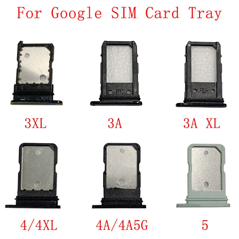 Sim Kaart Lade Sim Card Slot Houder Voor Google Pixel 3 Xl 3A 3A Xl 4 4XL 4A 5 Geheugen microsd-kaart Vervangende Onderdelen