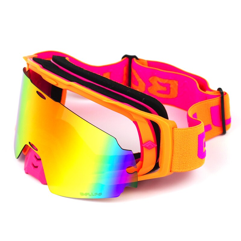 MX Goggle in Motorrad Gläser BOLLFO Moto-Cross Brille ATV aus Straße Schmutz Fahrrad Staubdicht Rennen Glas Anti Wind Brillen Brille