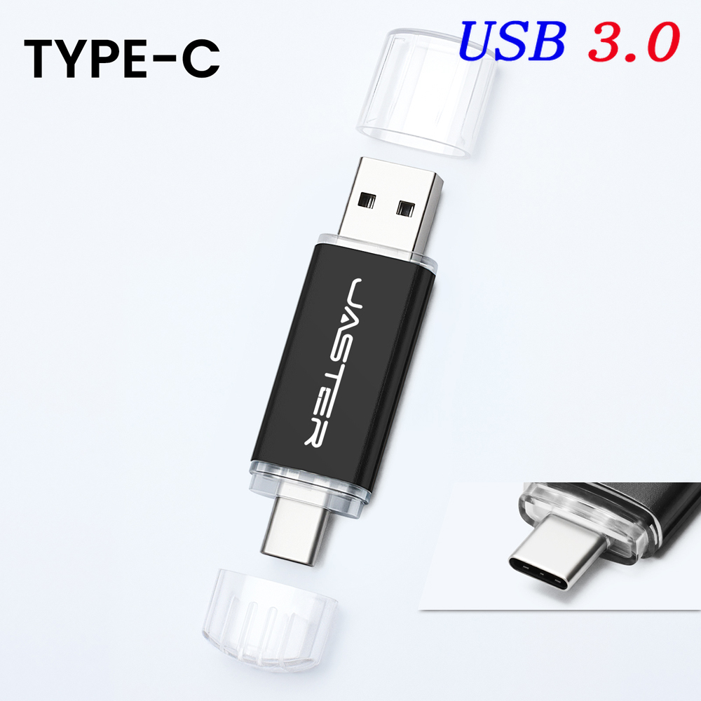 USB-C-Stock 128 GB Typ-C USB 3.0-Blitz-Laufwerk 64 GB Bunter USB3.0-Speicherstick Hochgeschwindigkeits-Stock 32 GB Blau verrotten Grün Schwarz: Schwarz / 32 GB