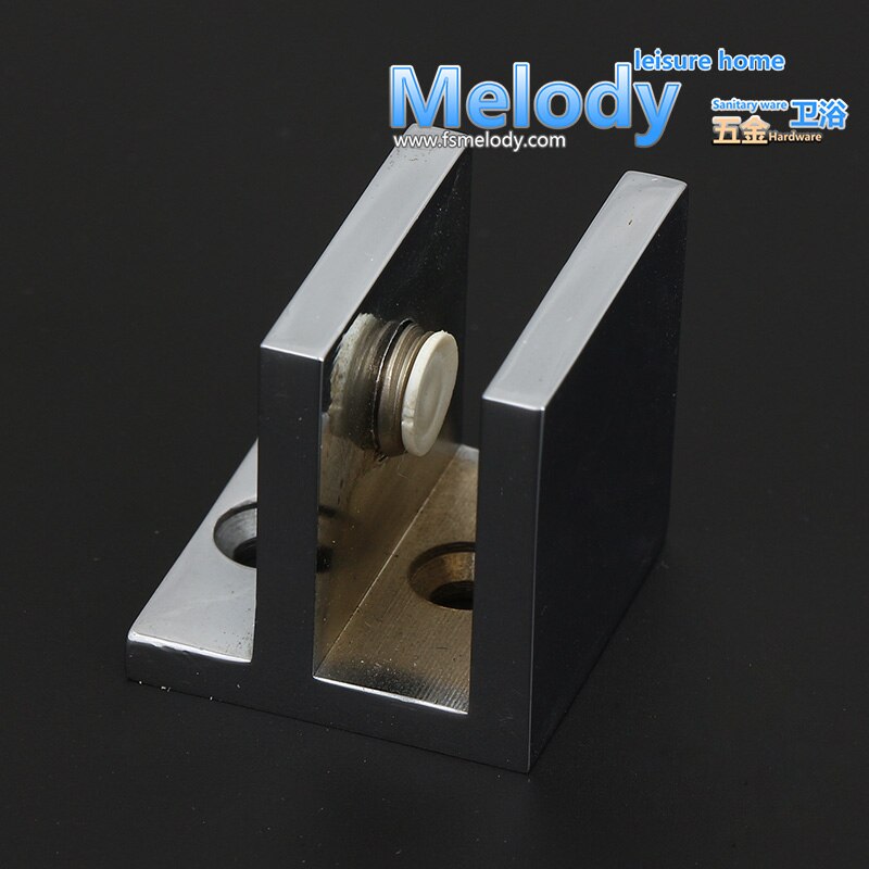 GC03 Shower screen enclosure glass panel Fixed Clamp Brass Chrome