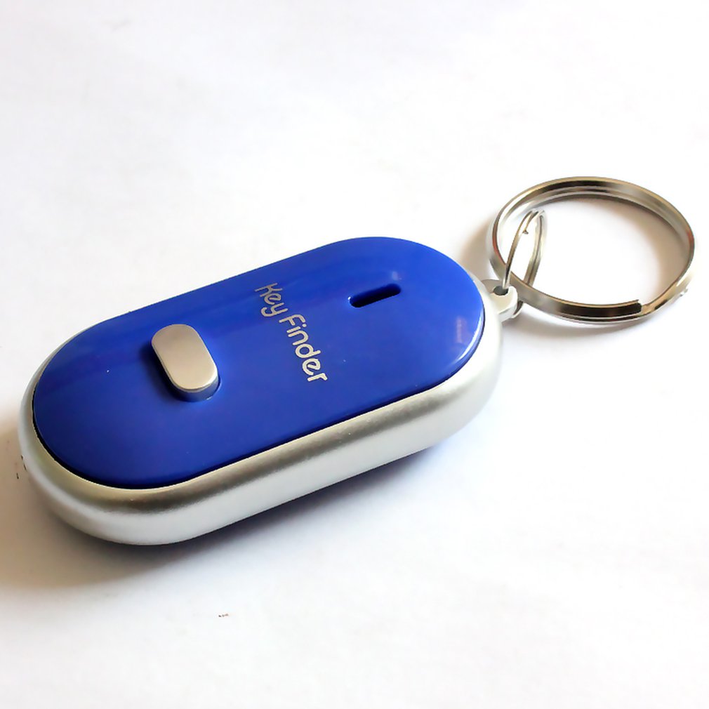 Key Finder Anti-lost Smart Key With LED Torch Whistle Key Finder Flashing Beeping Keys Tracker Locator Accessories