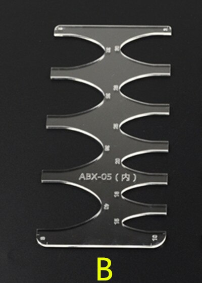 DIY Acrylic Leather Belt Tail Stencil Leather Clear Template Model Handmade Home Sewing Accessories Supplies: ABX-05