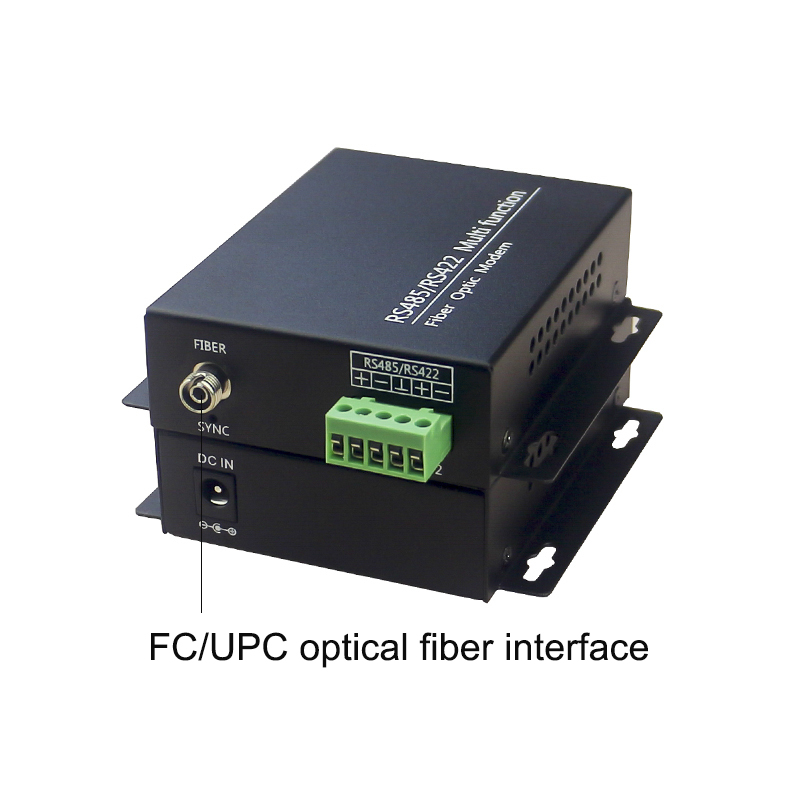 RS-485/RS-422 data port to fiber optic media converter, for industrial automatic control,parking gate system and access control
