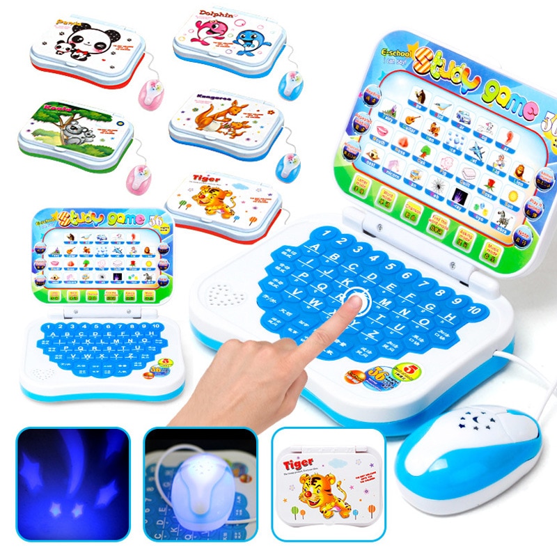 Bærbar kinesisk engelsk lære computerlegetøj til dreng baby pige børn børn  bm88