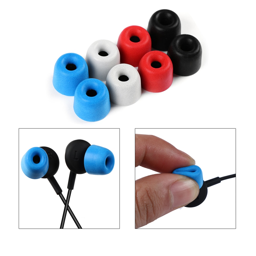 2pcs Earplug Earphone tips Noise Isolating Foam Sponge Earpads for headphones T300 Caliber Headset Accessories