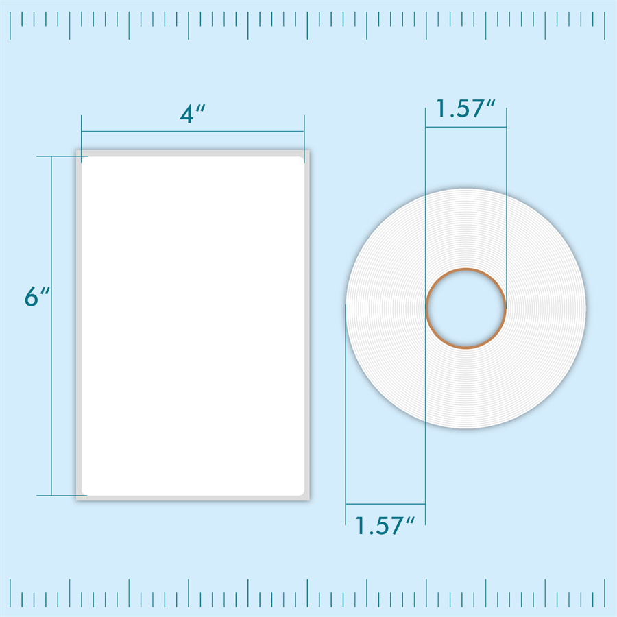 Thermal Labels 4x6&#39;&#39; Label for Thermal Label Printer (500 Labels ) address label stickers for Zebra print