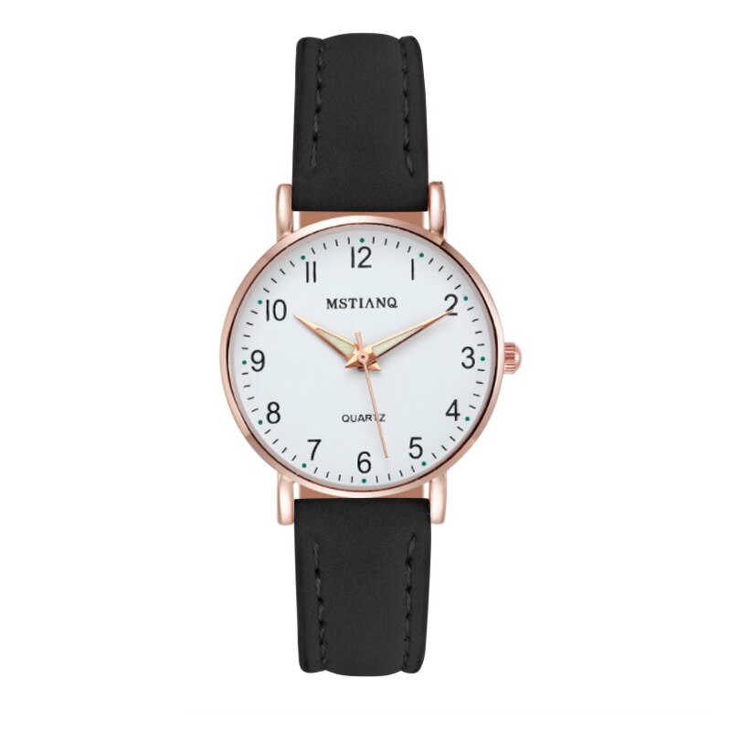NEUE Uhr Frauen lässig Leder Gürtel Uhren Einfache Damen Kleine Zifferblatt Uhr Kleid Armbanduhren mujer: AAAD4
