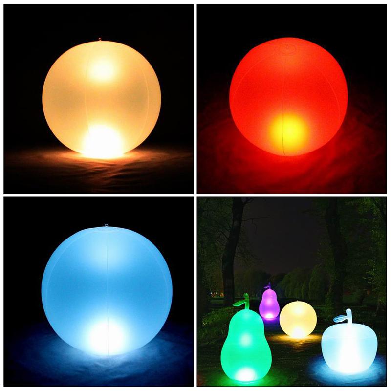 Kerst Gloeiende Bal Decoratieve Opblaasbare Lichtgevende Bal Pvc Led Bal