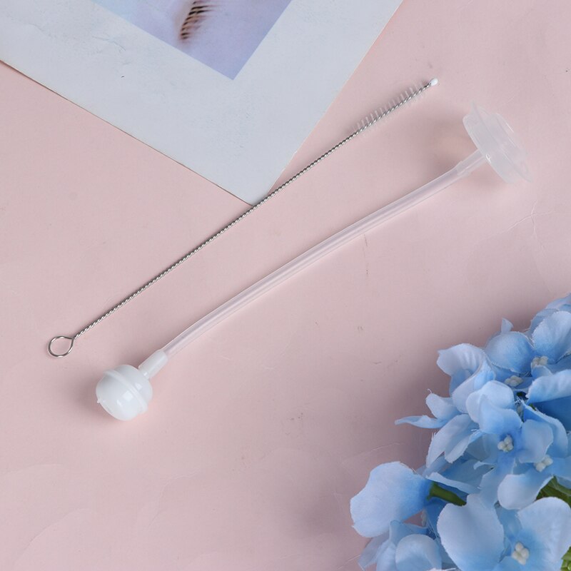 1 set babyaccessoires speciaal rietje brede mond flesaccessoires brede mond rietje borstel combinatie