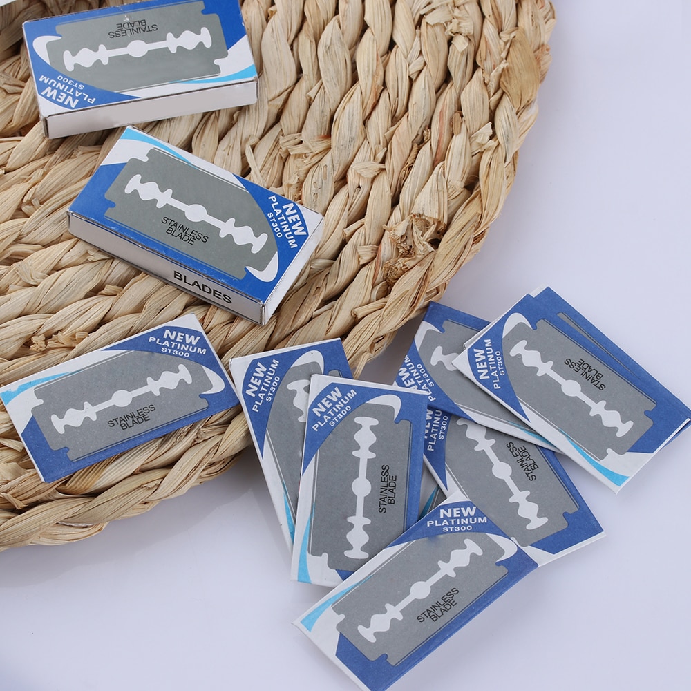 Manual Shaver Straight Edge Stainless Steel Barber Sharp Razor Folding Shaving Shave Beard Cutter holder with blade