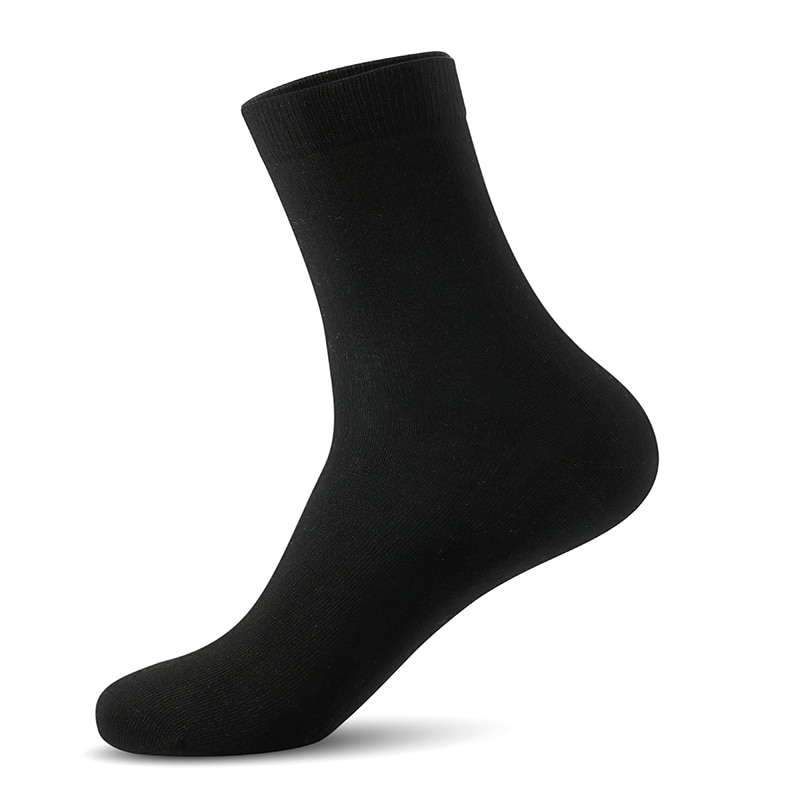 Calcetines de vestir de hombre de negocios de color sólido de los hombres calcetines de algodón de calcetines de de gran tamaño (UE 39-46) (7,0-12,0) VKMONY