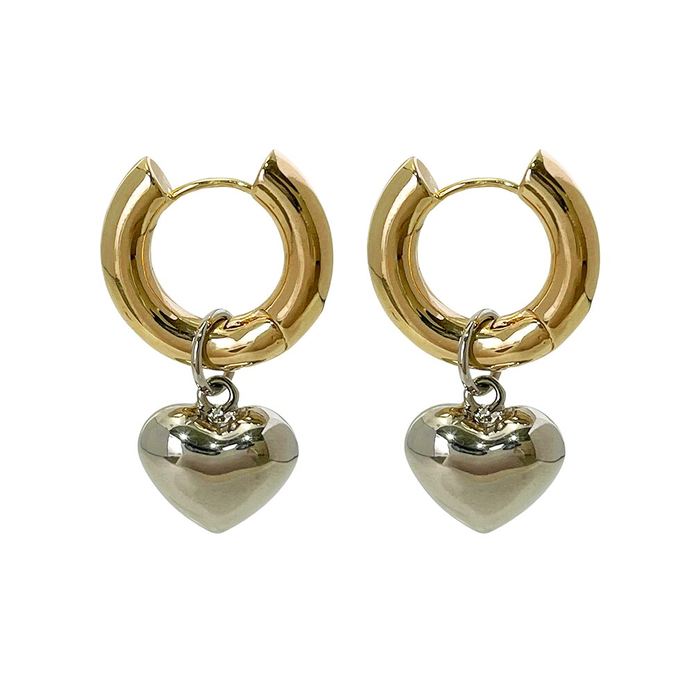 Huggie Oorbellen Metallic Roze – Juli Dans Jewels