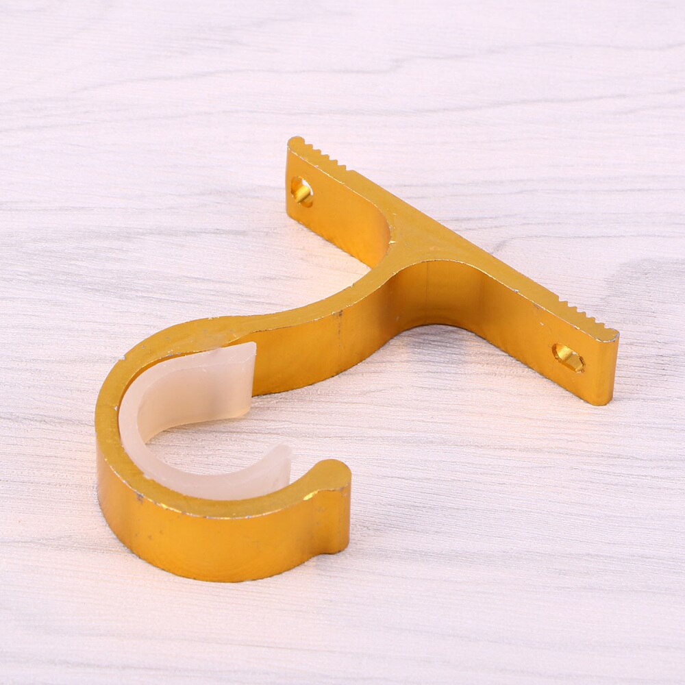 2PCS Curtain Rail Bracket Durable Curtain Bracket Hooks Double Curtain Rod Bracket for Bedroom Home