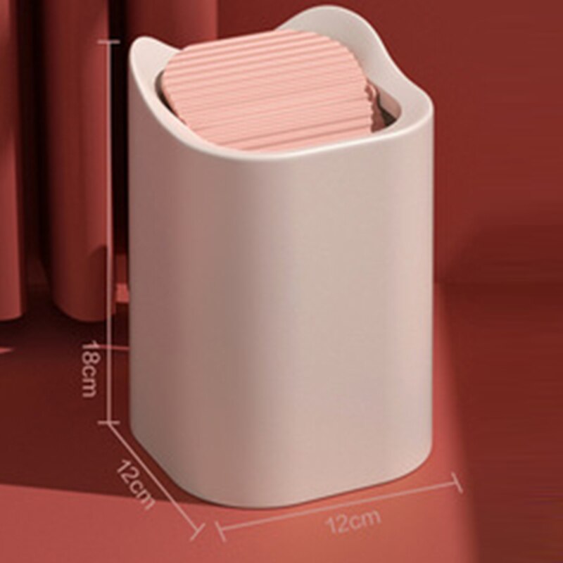 Mini Small Waste Bins Desktop Garbage Basket Home Table Plastic Trash Can Office Supplies Dustbins Sundries Barrel Box
