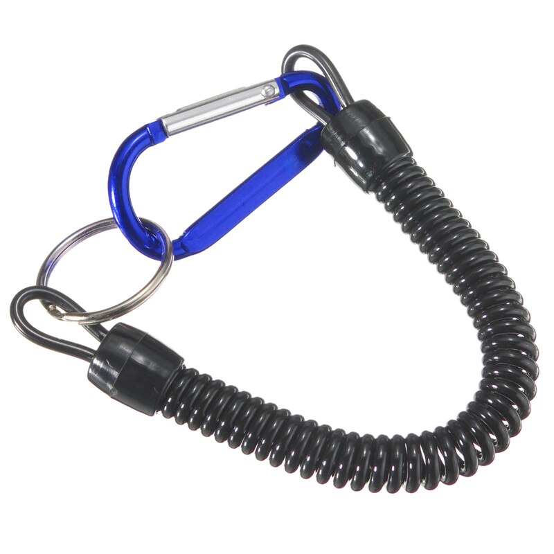 Cordones de pesca cuerdas de navegación Kayak Camping pinzas seguras Lip Grips aparejos herramientas de pesca accesorio de pesca mosquetón: Blue