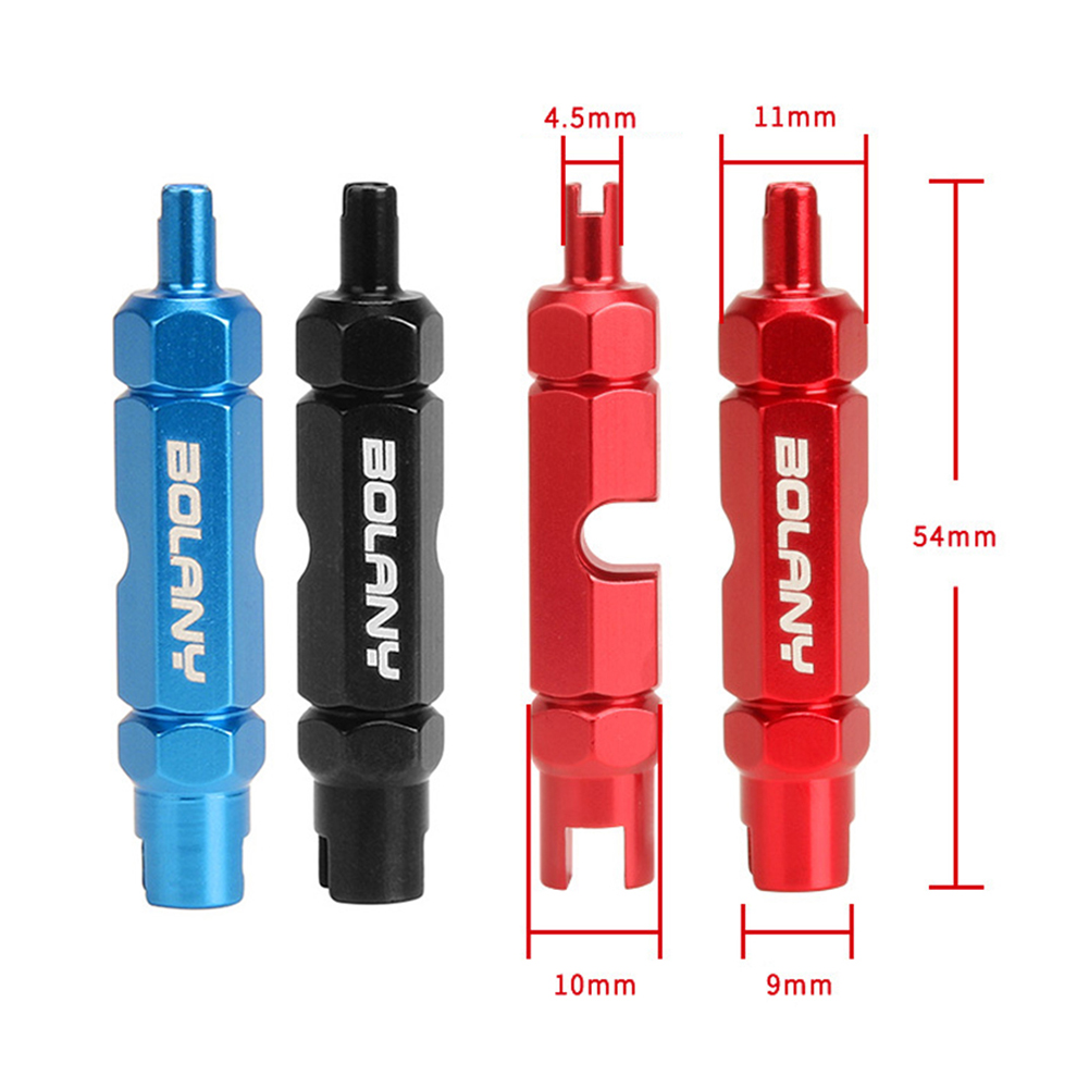 1pcs Bike Valve Core Tool Double Head Aluminum Presta American Valve Core Remover Wrench Spanner Bicycle Tire Repair Tool
