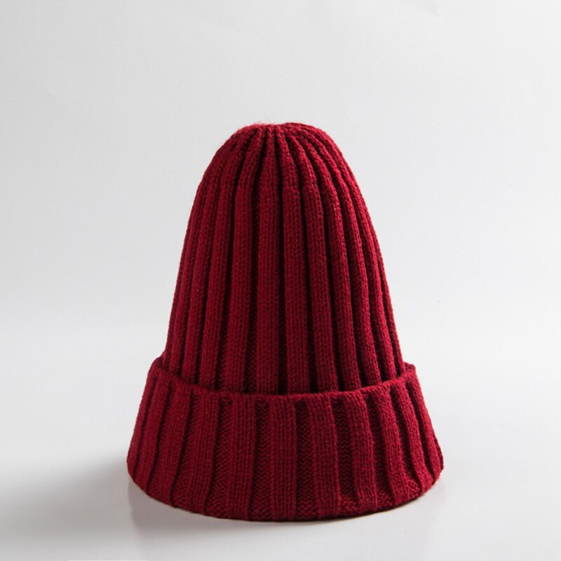 Stickad baby turban mössa varma ullkepsar mjuk mössa för barn flickor pojkar nyfödd elastisk småbarn spädbarn vinter huvudbonader: 7