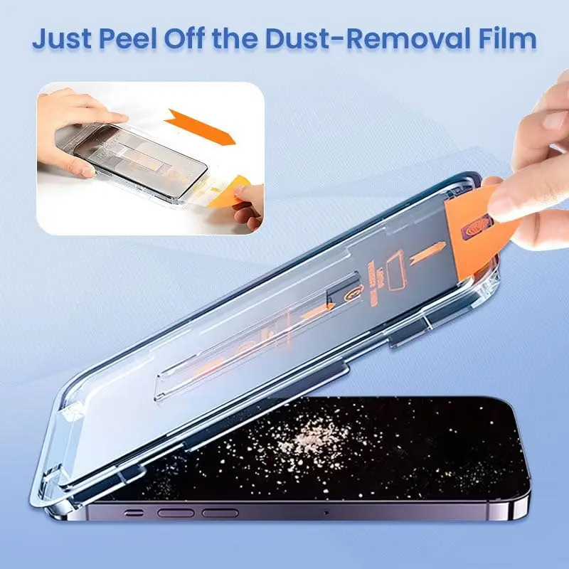 Ochraniacz ekranu robić iPhone'a 17 zawodowiec Max powietrze Łatwa instalacja Szkło hartowane Folia ochronna przeciw zarysowaniom robić iPhone'a 17zawodowiec Max