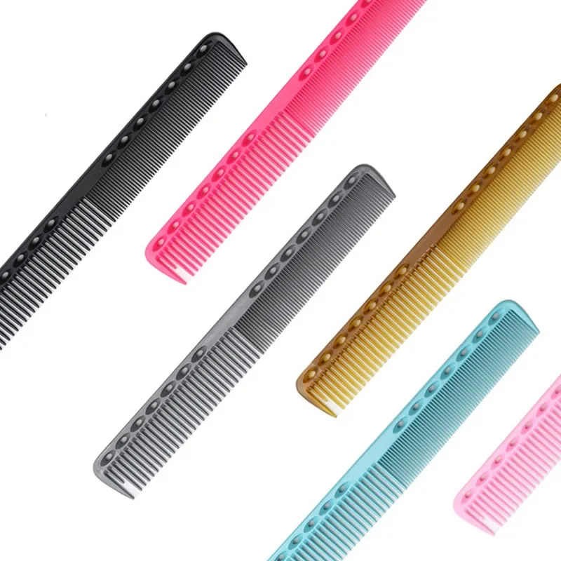 Peines de dientes densos de dos extremos, cepillo de peluquería antiestático , peine plano para corte de pelo, herramienta de estilismo para el cuidado del cabello