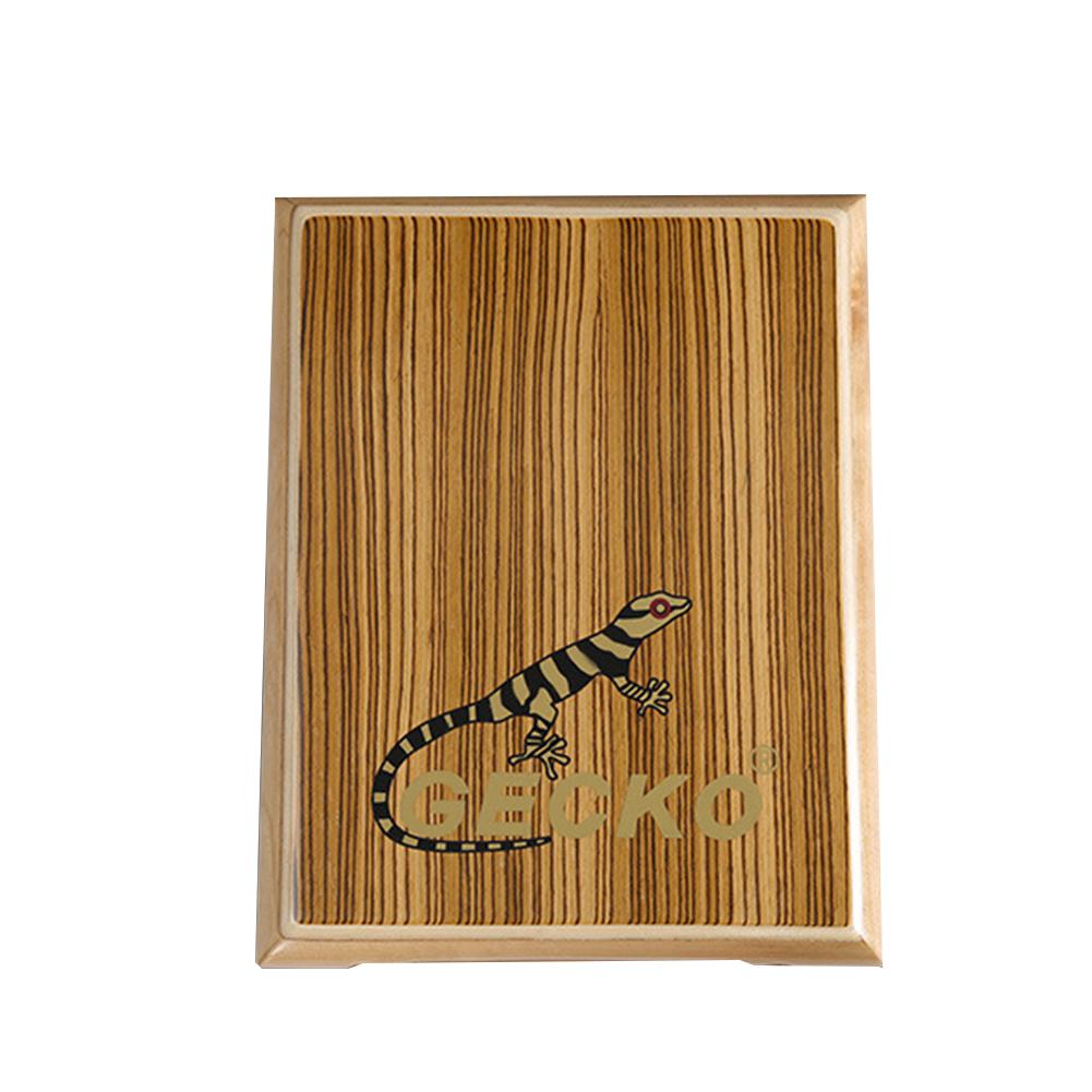 GECKO Cajon tambour de voyage, boîte compacte, tambour plat en bois, Instrument de Percussion avec clé réglable, sac de transport: PAD-2