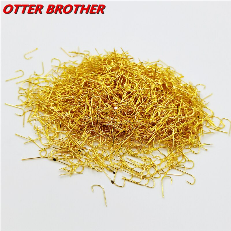 100 sztuk/partia Barbed Carp Fishing haki 1 #-8 # seria High Carbon Steel złoty czerwony uchwyt Fishhook przynętę w Fly Worm zestaw Pesca