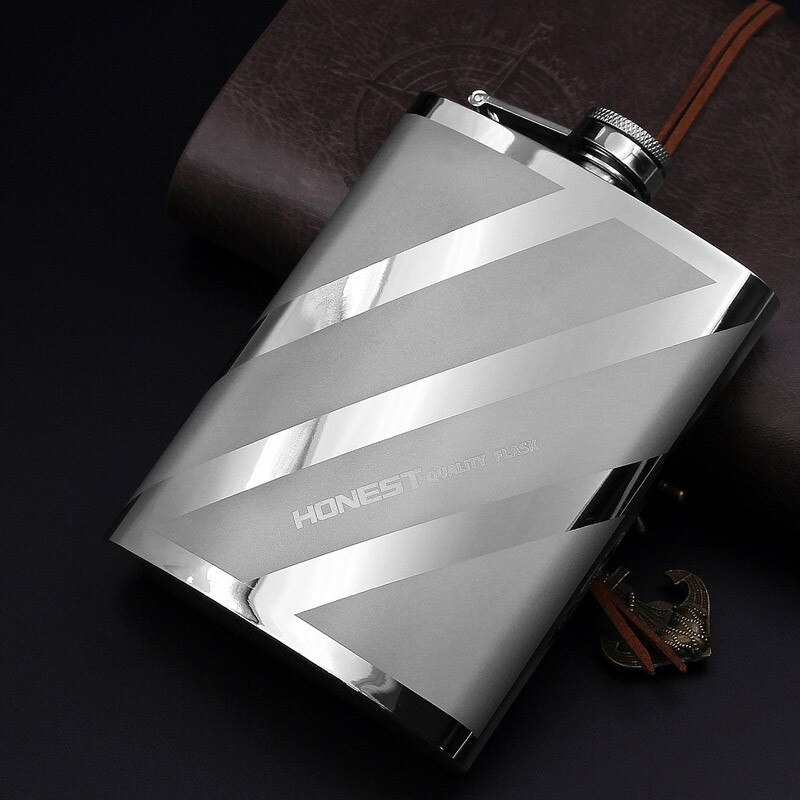 8OZ-67PS stainless steel 304 hip flask whiskey vodka pocket bottle flask canteen gadgets for man