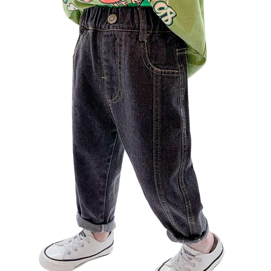 Kids Jeans Patchwork Peuter Jeans Effen Kleur Kids Jeans Meisjes Lente Herfst Meisjes Kleding