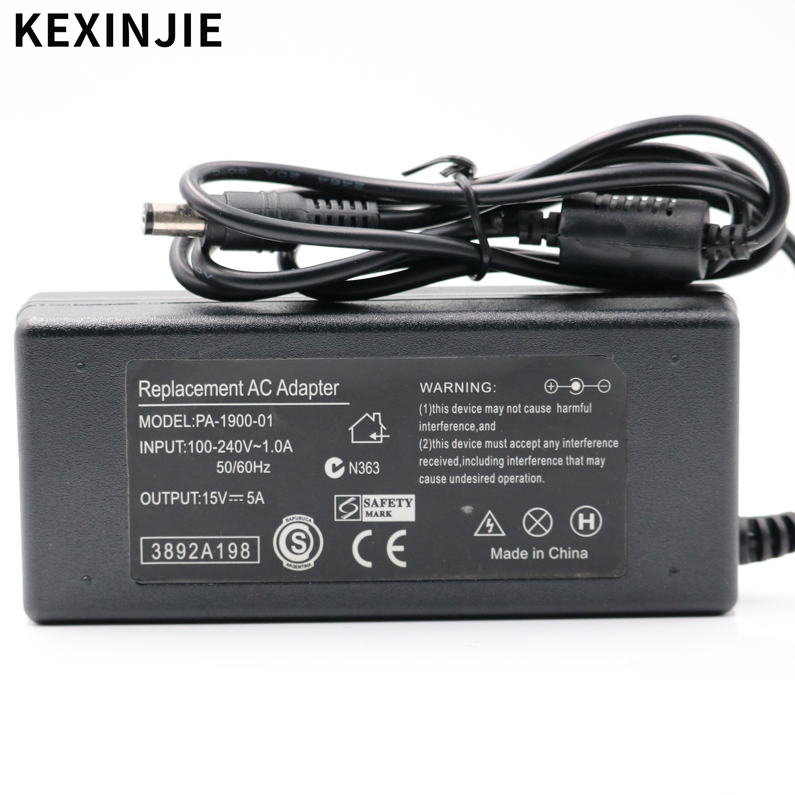 15V 5A Power Supply Charger Laptop Adapter for TOSHIBA PA3755E-1AC3 PA3755E-1ACE TECRA M1 M2 M3 M4 M5 R10 S1 R500 A600 15V5A