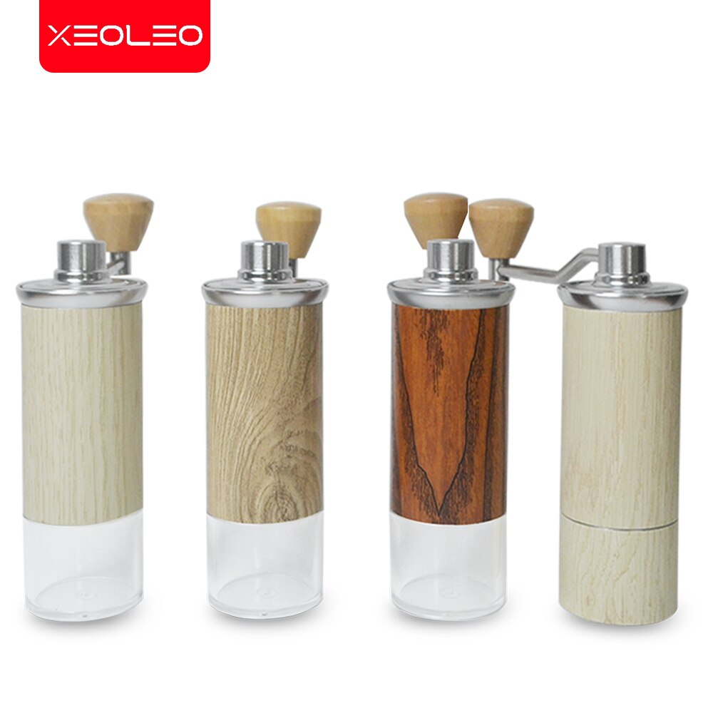 Xeoleo Aluminium Handkoffiemolen Conische Burr Grinder Voor Espresso