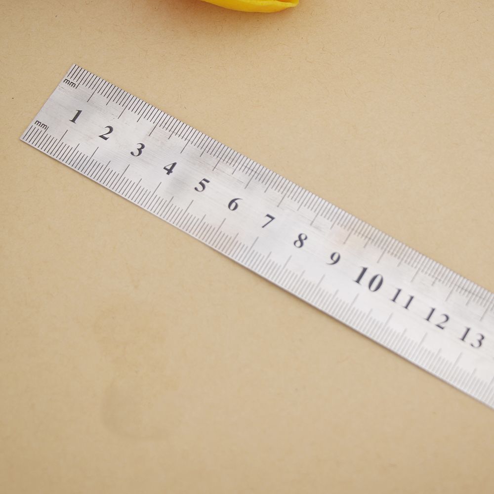 30 cm Stainless Steel Measuring Straight Ruler Metric Silver Double Side Tools Stationery Office School Supplies