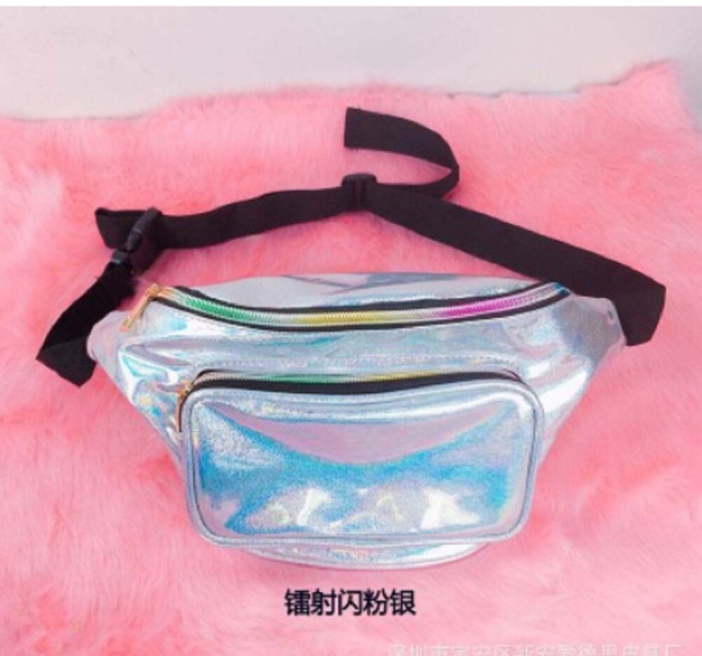 Vrouwen pailletten glitter taille heuptasje riem heuptasje tasje heuptasje messenger handtas opbergzakken: 3
