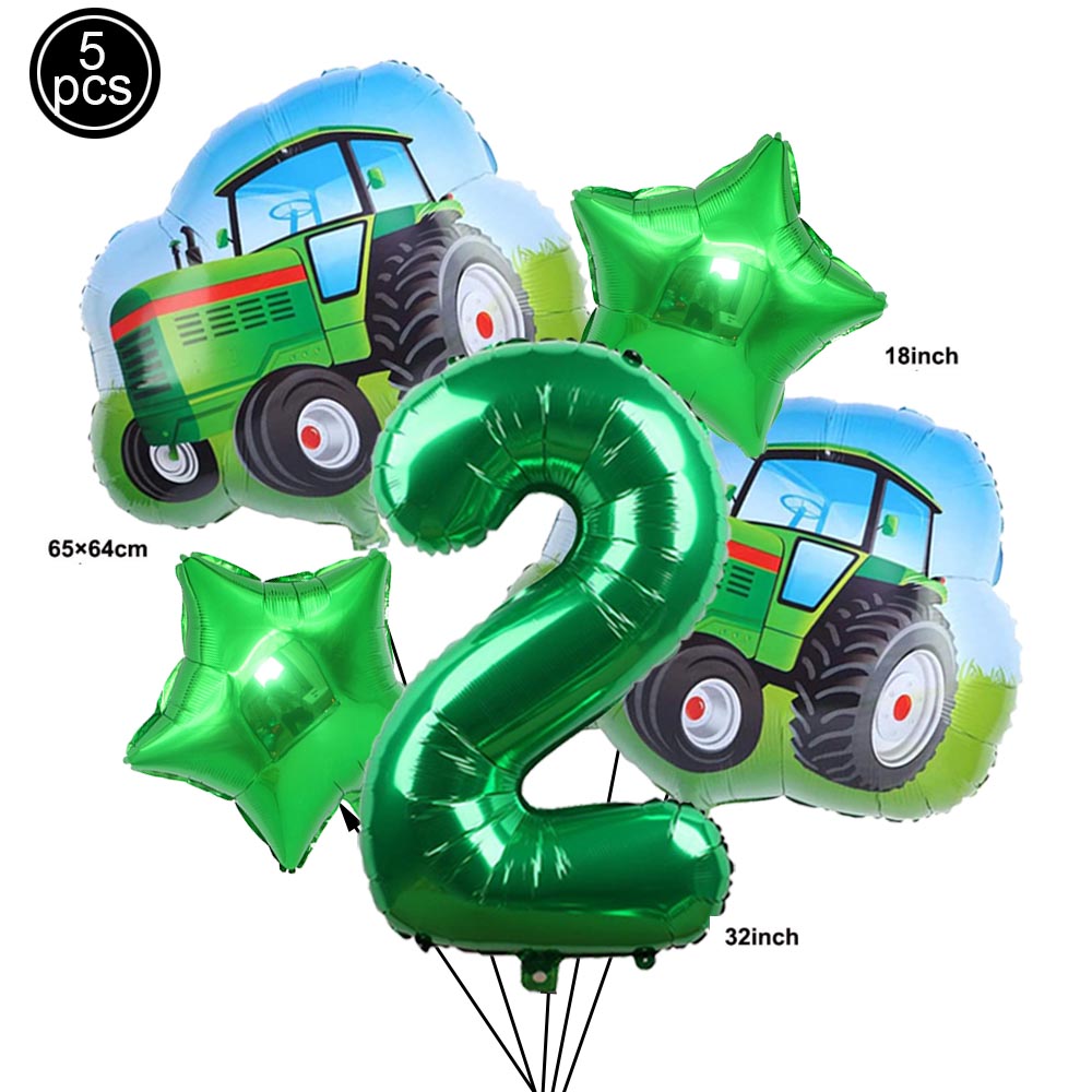 Cartoon Green Farm Tractor Disposable Tableware Plate Paper Cup Napkins Kids Boys Farm Theme Birthday Party Decor Supplies: Yellow